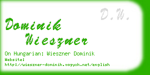 dominik wieszner business card